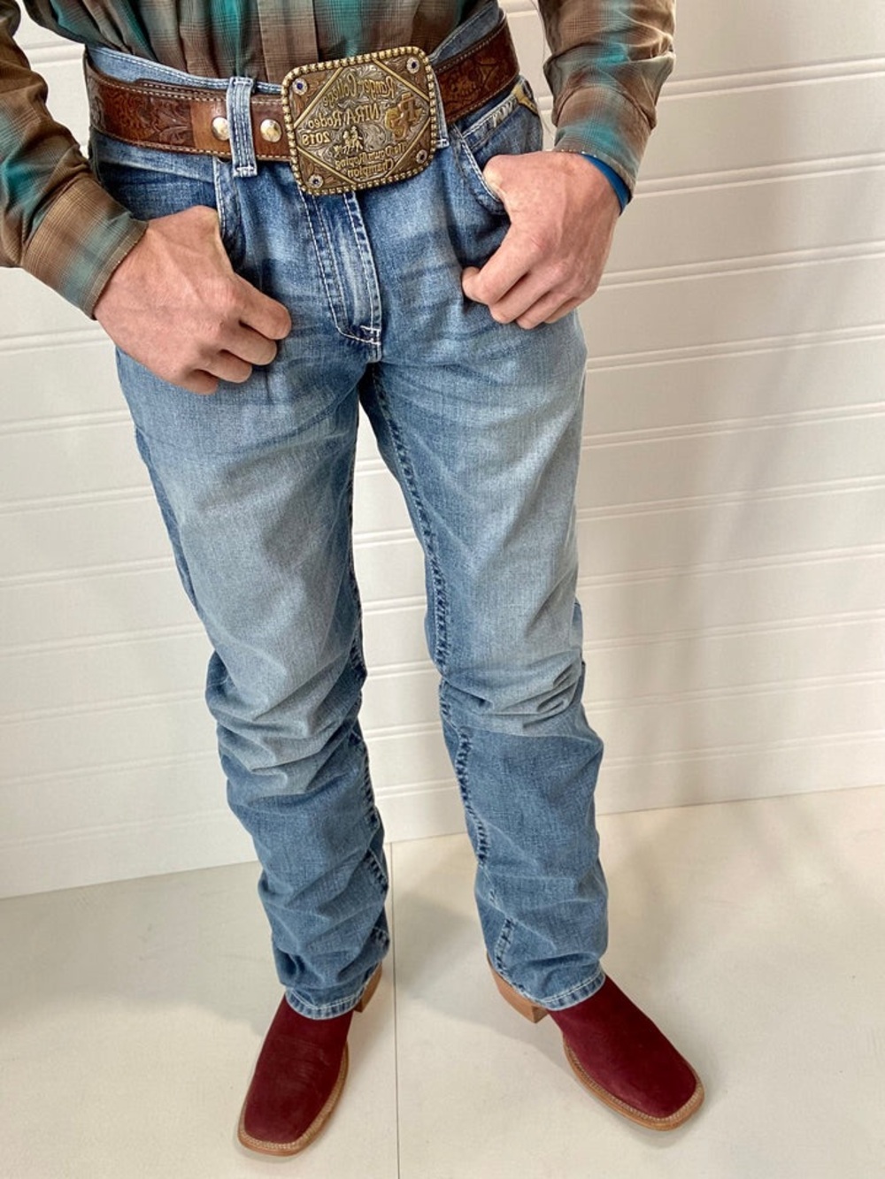 ARIAT MEN’S M2 RELAXED STIRLING STRETCH BOOT CUT JEAN 30/32 WESTERN COWBOY